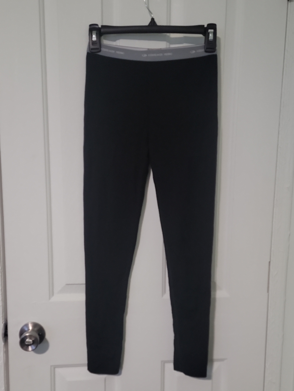 Icebreaker Merino Thermal Base Layer Black Lightweight Leggings Size 11/12